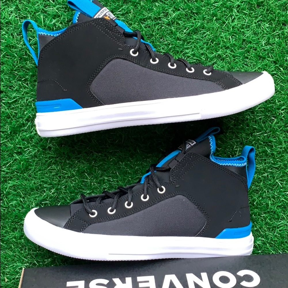 CONVERSE CTAS ULTRA MID BLACK/IMPERIAL BLUE/WHT MN - Picture 14 of 16